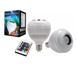 Lâmpada Led Rgb Musical 12w Caixa De Som Bluetooth 2 Em 1 - 1