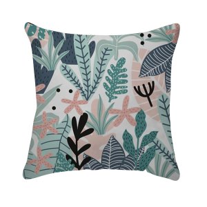 Capa de Almofada Tropical Azul 43x43cm