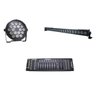 Kit 2 Par Led Slim 18X12W 6 Ribalta Rgb 24X3W 1 Dmx 512 - 1