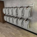 Ver imagem 1 de Arara de Roupas Closet Quarto com 22 Peças Cremalheira 300x100 Cm Cor Branco Modelo Clst1b397