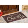 Tapete Porta Entrada Facil Limpar Marrom 40x65cm Churrasco - 2