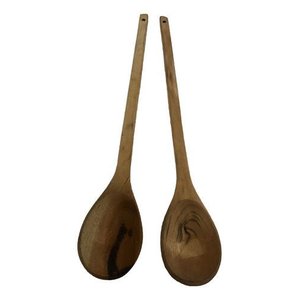 Colher de Pau 60 Cm em Madeira Artesanal Teixeira Pro:marrom-claro
