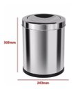 Ver imagem 2 de Cesto De Lixo Em Inox 13 Litros Com Tampa Vai E Vem Home