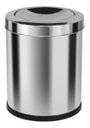 Ver imagem 1 de Lixeira Emaço Inox Com Tampa Meia Esfera 22 Litros