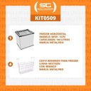Ver mais imagens de KIT - Freezer Horizontal Tampa de Vidro 144 litros Nf20 - Metalfrio 127v + 4 Cestos Nextgen Branco