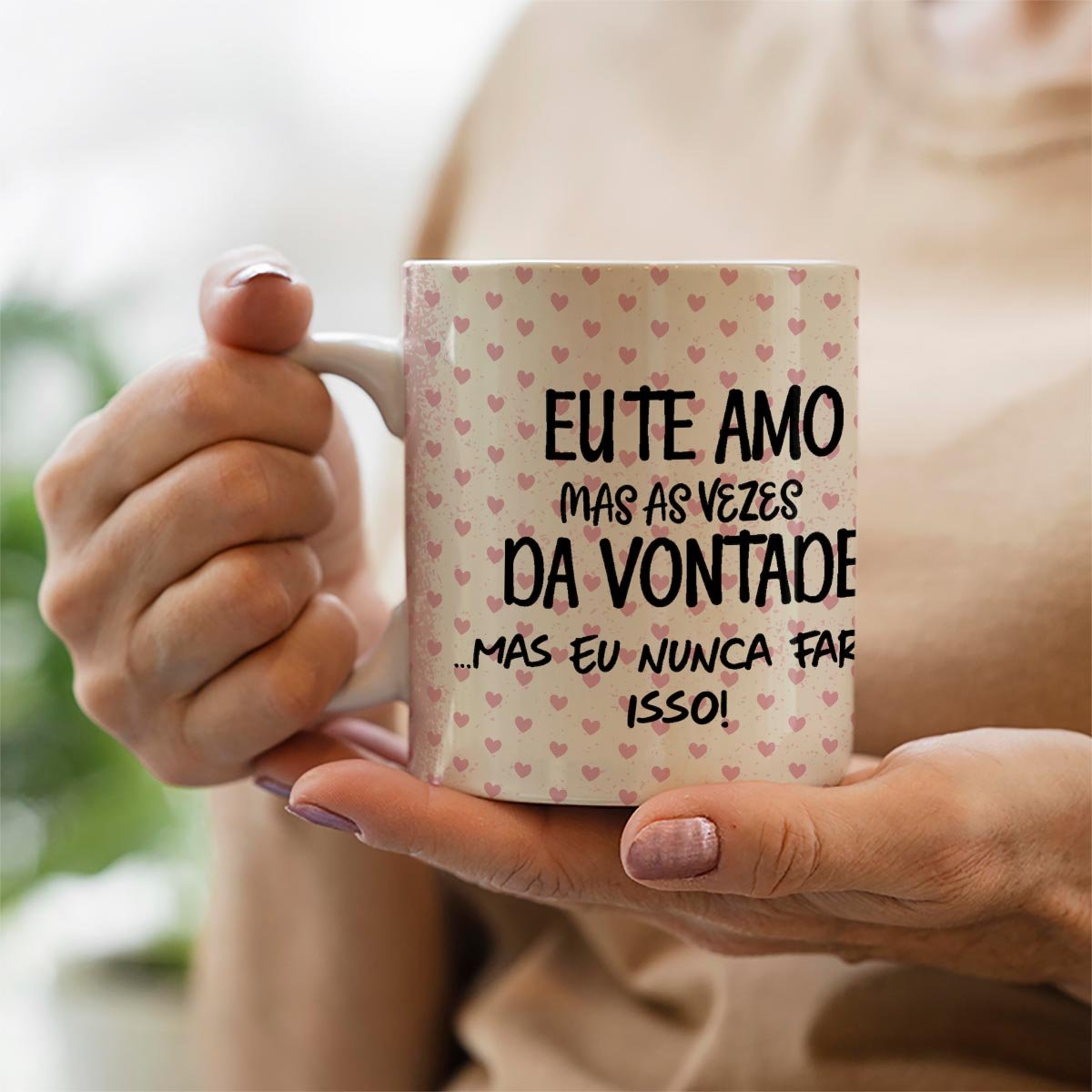 Caneca Eu te Amo mas as vezes da vontade de Meme Flork