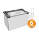 Ver imagem 2 de Kit - Freezer Horizontal Tampa de Vidro 284L Nf30 - Metalfrio 220V + 6 Cestos Nextgen Branco