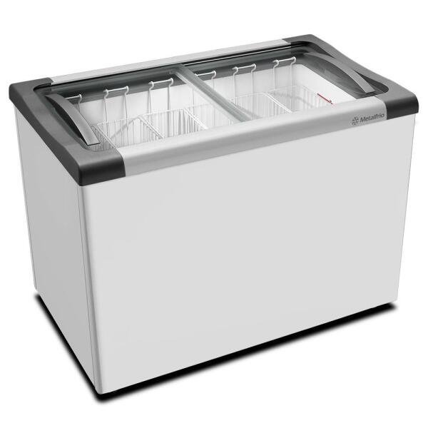 Kit - Freezer Horizontal Tampa De Vidro 284L Nf30 - Metalfrio 220V + 6 ...