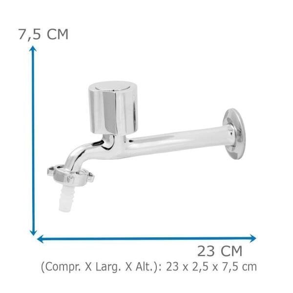 Torneira Cozinha Oliveira 1158 C-40 De Parede Fixa Com Bico - 5