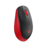 Mouse Padrão Sem Fio Receptor USB Logitech Preto/Vermelho - 1