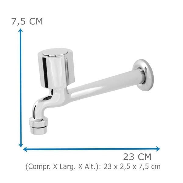 Torneira Cozinha Oliveira 1158 C-40 Parede Fixa Com Arejador - 5