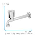 Ver imagem 5 de Torneira Cozinha Oliveira 1158 C-40 Parede Fixa Com Arejador