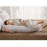 Momcozy Travesseiro Gestante 57" Forma U Capa Removível Algodão Geométrico - 3