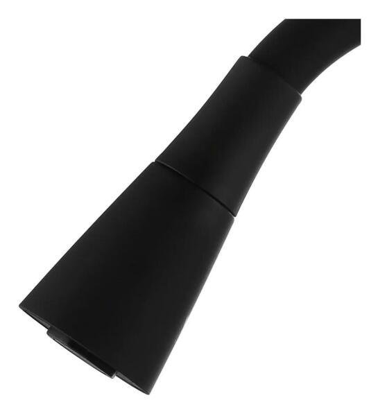 Torneira Gourmet Cozinha Mesa 2 Jatos Flexível Cone Preta - 2