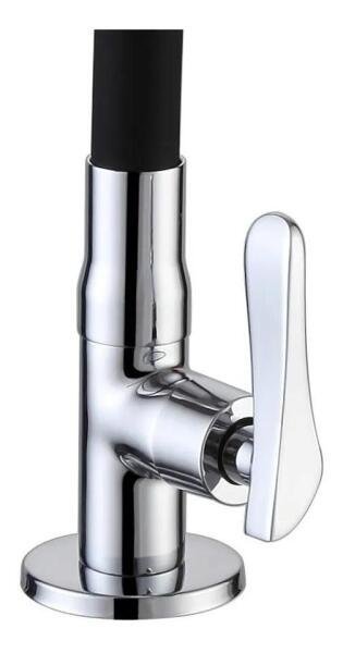 Torneira Gourmet Cozinha Mesa 2 Jatos Flexível Cone Preta - 4