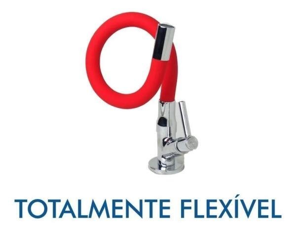 Torneira Gourmet Cozinha Mesa 2 Jatos Flexível Cone Preta - 7