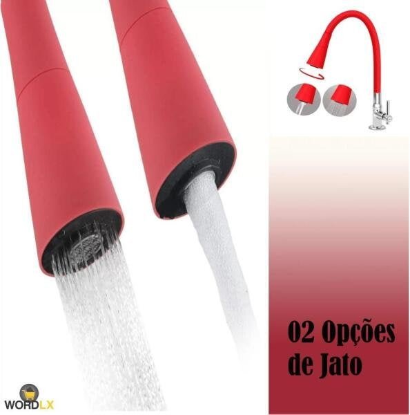 Torneira Quadrada de Metal Gourmet Cozinha Bancada C/Ducha - 2