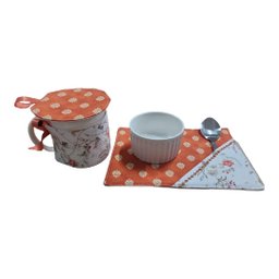 Kit Mug Rug Tapete e Protetor para a Caneca - 1
