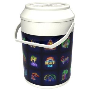 Cooler 16 Latas Neon Summer Branco
