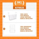 Ver imagem 2 de KIT - 6 Cestos Organizador Nextgen para NF e HF Metalfrio + 6 Separadores