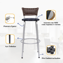 Ver imagem 5 de Kit 3 Bancos Alto Tamborete para Balcão Junco Argila Àrea de Lazer Ilha Bancada bar Churrasqueira