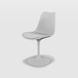 Cadeira Saarinen Tulipa Branca Empório Tiffany Base Metal - 1 Cadeira Saarinen Tulipa Branca Empório Tiffany Base Metal - 1