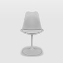 Ver imagem 2 de Cadeira Saarinen Tulipa Branca Empório Tiffany Base Metal