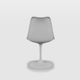 Cadeira Saarinen Tulipa Branca Empório Tiffany Base Metal - 3 Cadeira Saarinen Tulipa Branca Empório Tiffany Base Metal - 3