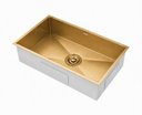 Ver imagem 2 de Cuba Gourmet Lisboa Dourada 60cm Aço Inox 304 Goldenx Luxo