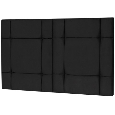 Cabeceira de Cama Box Casal Queen 160cm Estofada Ellegancy Preto