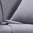 Ver imagem 2 de Manta Decorativa para Sofá Boho Favo de Mel Cinza