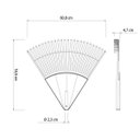 Ver imagem 3 de Vassoura Plástica Jardim S/cabo (26 Dentes) Preta Tramontina