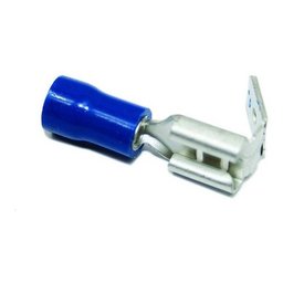 50un Kit Terminal Hermafrodita Macho Fêmea 1,5 a 2,5mm Azul - 2