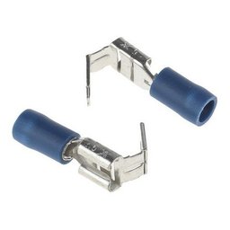 50un Kit Terminal Hermafrodita Macho Fêmea 1,5 a 2,5mm Azul - 5
