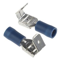 50un Kit Terminal Hermafrodita Macho Fêmea 1,5 a 2,5mm Azul - 6