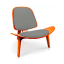 Ver imagem 1 de Poltrona Decorativa Shell Cinza Escuro Linho