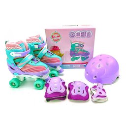 Patins Quad Unitoys Ajustável 30/33 Violeta Ref.1558S - 1