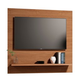 Painel Dubai Tv 32 Polegadas Pequeno Quarto Suspenso Sala Rack Cor Freijó - 2