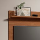 Ver imagem 6 de Painel Dubai Tv 32 Polegadas Pequeno Quarto Suspenso Sala Rack Cor Freijó