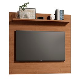 Painel Dubai Tv 32 Polegadas Pequeno Quarto Suspenso Sala Rack Cor Freijó - 4