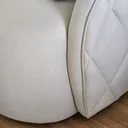 Ver imagem 4 de Sofá Curvo Estilo Orgânico Linho com 4 Almofadas Fino Acabamento Euphoria - Larbelle
