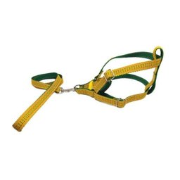 Coleira Peitoral Riscadinho Americano - Amarelo Nº 03 - 4