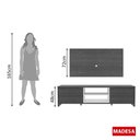 Ver imagem 5 de Rack e Painel para TV até 50" Metz Rustic Branco Madesa