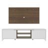 Rack e Painel para TV até 50" Metz Rustic Branco Madesa - 2
