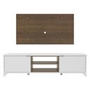 Ver imagem 2 de Rack e Painel para TV até 50" Metz Rustic Branco Madesa
