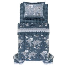 Edredom Solteiro Infantil Mundi 200 Fios Karsten - 2 Edredom Solteiro Infantil Mundi 200 Fios Karsten - 2