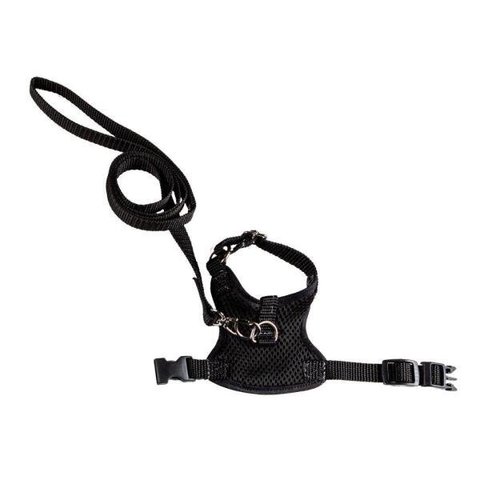 Coleira Peitoral Para Coelhos E Hamster Preta