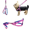 Ver imagem 4 de Coleira Peitoral Riscadinho Americano - Rosa Nº 00