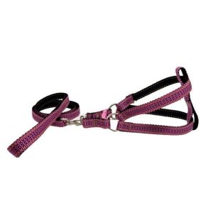 Coleira Peitoral Riscadinho Americano - Roxo Nº 03