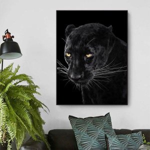 Quadro Canvas Decorativo para Sala Pantera Negra 90x70